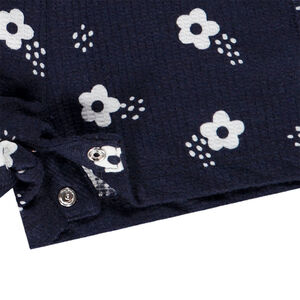 Σορτς από jersey με ρυτίδες και floral σχέδιο για κορίτσι μωρό 