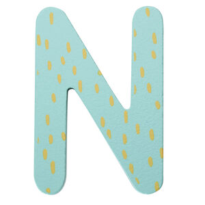Lettre décorative en bois N 