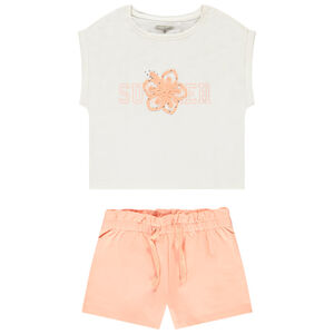 Σετ 2 τμχ. με Hibiscus και στρας για κορίτσι 