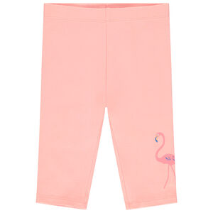 Σορτς σπορ με φαντεζί σχέδιο φλαμίνγκο για bebe κορίτσι 