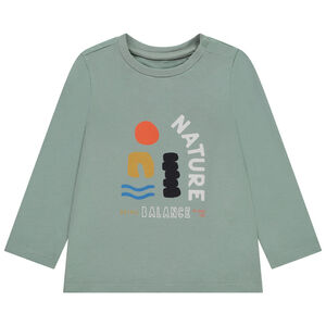T-shirt μακρυμάνικο με φαντεζί σχέδιο για μωρό αγόρι 