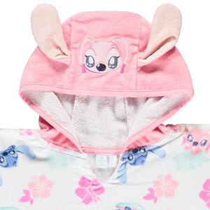 Πόντσο μπάνιου με εκτύπωση Stitch & Angel Disney για bebe κορίτσι 
