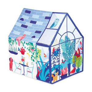 Εσωτερική σκηνή σχήματος σπιτιού 90 x 120 x 120 cm με σωληνωτή κατασκευή PVC και ημιδιαφανή θήκη 