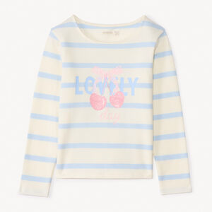 Μαρινιέρα φλις με σχέδιο κερασιού για κορίτσι 