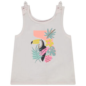 Αμάνικο μπλουζάκι με σχέδιο τουκάν για μωρό κορίτσι 