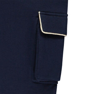 Φούτερ πλεκτό στυλ cargo με χρυσές λεπτομέρειες για κορίτσι 