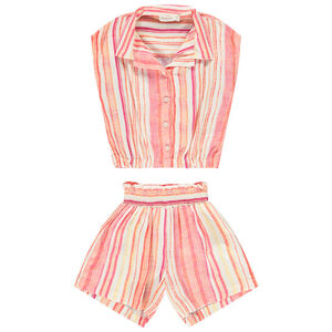 Σετ 2 τμχ. ριγέ total look για κορίτσι 