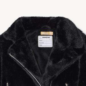 Μπουφάν perfecto sherpa με εφέ γούνας για κορίτσι 