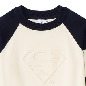 Πλεκτό πουλόβερ effet colorblock με σήμα Superman Warner αγόρι 