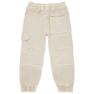 Παντελόνι cargo με τσέπες και εφέ denim για αγόρι 