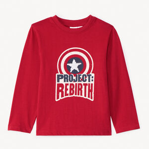 T-shirt manches longues à sequins magiques pour garçon 