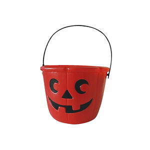 Pot à bonbons citrouille rouge   Main Pot à bonbons citrouille rouge