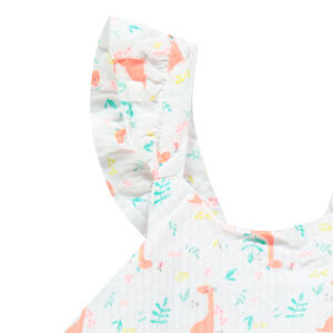 Σετ με Τουνίκ βολάν με σχέδιο και κολάν με φιόγκους 