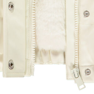 Γιλέκο χωρίς μανίκια από συνθετικό δέρμα με επένδυση από sherpa για κορίτσι 