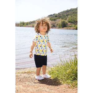 Ensemble de plage t-shirt et bermuda imprimé Savane pour bébé garçon Main Ensemble de plage t-shirt et bermuda imprimé Savane pour bébé garçon