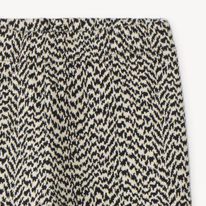 Caleçon fille en maille jacquard coupe évasée 