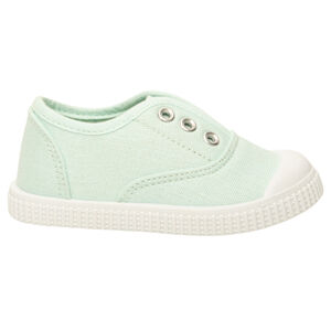 Αθλητικά παπούτσια χαμηλά aqua πάνινα χωρίς κορδόνια 