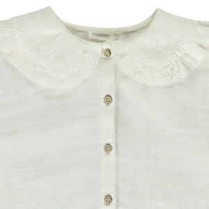 Πουκάμισο μακρυμάνικο από βαμβακερή γάζα για κορίτσι 