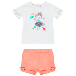 Σετ πλάζ βαμβακερό για bebe κορίτσι 