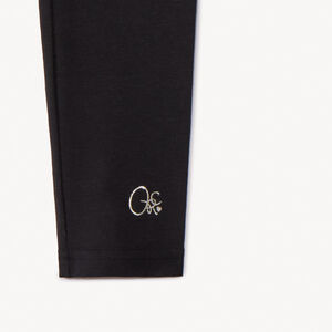 Σετ από 2 μονόχρωμα κολάν jersey για κορίτσι 