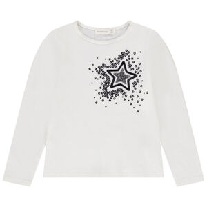 T-shirt manches longues en jersey avec sequins pour fille Main T-shirt manches longues en jersey avec sequins pour fille