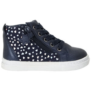 Μποτάκια marine με κορδόνια και φερμουάρ για bebe κορίτσι 