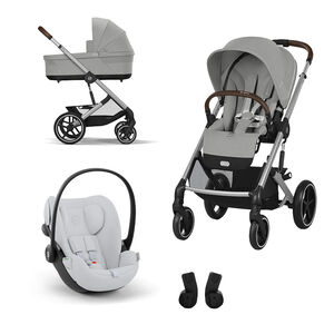 Pack Balios poussette S Lux + nacelle Cot S + siège-auto i-Size cloud G avec connecteurs Stone Grey 