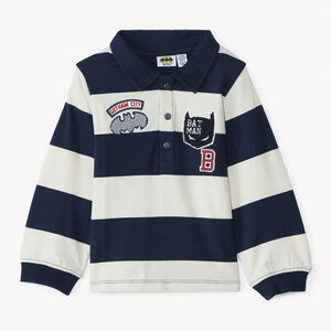 Polo manches longues rayé Batman Warner pour bébé garçon 