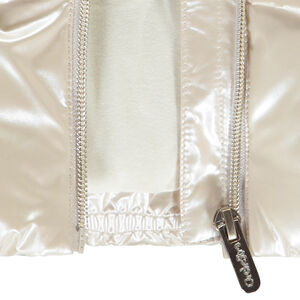 Αμάνικο μπουφάν bi-matière με εφέ μαργαρίτας για bebe κορίτσι 