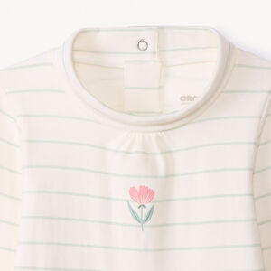 Σετ 3 μακρυμάνικα bodies με ζιβάγκο για μωρό κορίτσι από jersey 