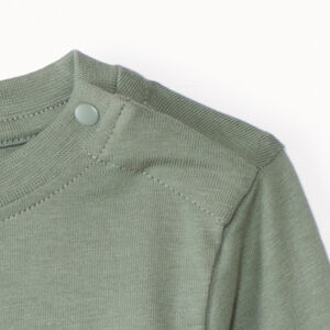 Μπλούζα με μακριά μανίκια από jersey για μωρό αγόρι με τσέπη και ζωάκι print 