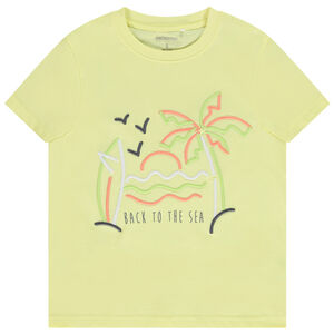 Κοντομάνικο μπλουζάκι με κεντήματα 3D για αγόρι 