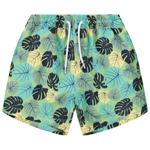 Σορτς μπάνιου με σχέδιο φύλλα για αγόρι 
