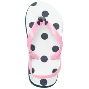 Σαγιονάρες με πουά σχέδιο και badge Minnie Disney για κορίτσι με λουράκι ανάλογα με την ηλικία 