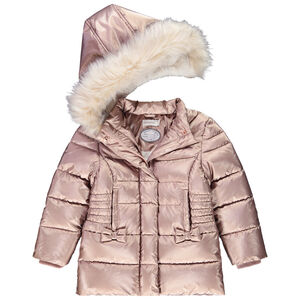 Doudoune en polyester effet métallisé avec capuche pour fille Main Doudoune en polyester effet métallisé avec capuche pour fille