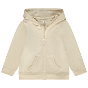 Ζακέτα με κουκούλα από molleton μονόχρωμο για bebe αγόρι 