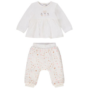 Σετ 2 τεμαχίων με φαντεζί σχέδιο για bebe κορίτσι 