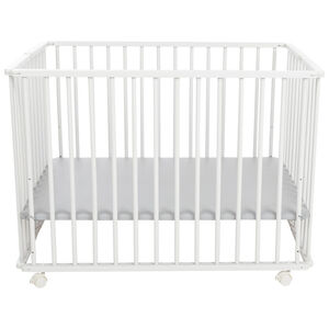 Παρκο Ξύλινο Pocket Πτυσσόμενο - Λευκό 