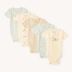 Σετ από 5 κοντομάνικα μπλουζάκια με σχέδια αυτοκινήτων για αγόρια μωρά (διαφορετικές ανοίξεις σύμφωνα με την ηλικία) 