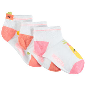 Lot de 3 paires de chaussettes à fruits en jacquard 