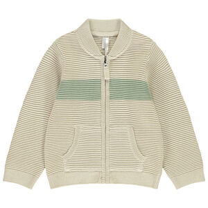 Ζακέτα από πλεκτό φαντασίας με εφέ color block για μωρό αγόρι 