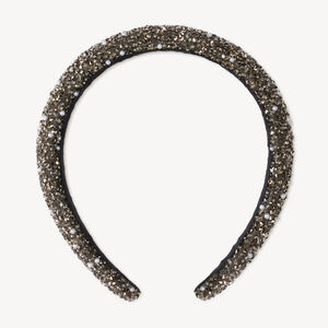 Serre-tête fille à strass et perles fantaisie 