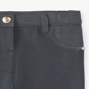 Jegging από πλεκτό μονόχρωμο για bebe κορίτσι 