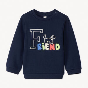 Φούτερ molleton με ανάγλυφο σχέδιο για bebe αγόρι  Main Φούτερ molleton με ανάγλυφο σχέδιο για bebe αγόρι