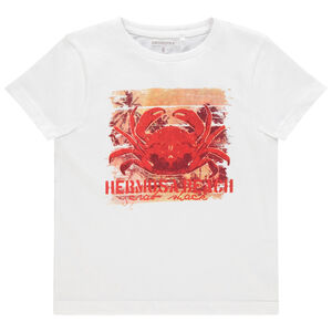 T-shirt κοντομάνικο με οργανικό βαμβάκι και σχέδιο φαντεζί Main T-shirt κοντομάνικο με οργανικό βαμβάκι και σχέδιο φαντεζί