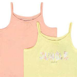 Σετ από 5 αμάνικα μπλουζάκια από jersey για κορίτσι 