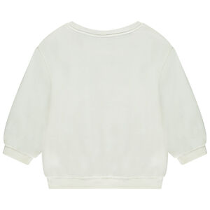 Φούτερ molleton oversized με σχέδιο για bebe κορίτσι 