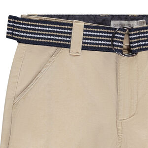 Βερμούδα μονόχρωμη με φανταστικό κορδόνι για αγόρι 