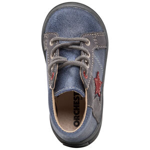 Δερμάτινα μποτάκια με κορδόνια και φάσα σε σχήμα αστεριού 