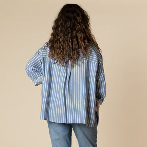 Μακρυμάνικη μπλούζα εγκυμοσύνης και θηλασμού με ρίγες 